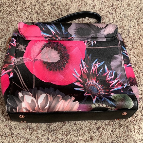 TED BAKER LONDON - Neon Poppy Large Envelope Handbag w/ Rose Gold Hardware - Picture 4 of 6